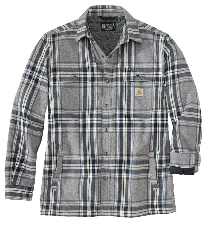 Carhartt Flannel Sherpa Lined Shirt Jac Asphalt Carhartt