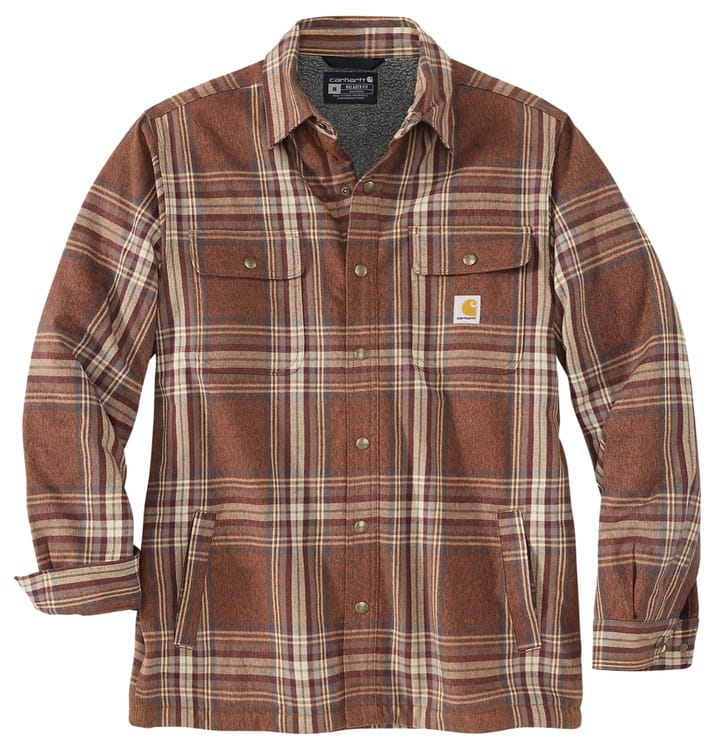 Carhartt Flannel Sherpa Lined Shirt Jac Burnt Sienna Carhartt