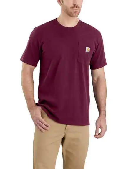 Carhartt K87 Pocket S/S T-Shirt Port Carhartt Carhartt K87 Pocket S/S T-Shirt Port Carhartt