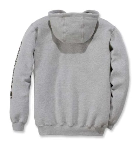 Carhartt Sleeve Logo Hooded Sweatshirt Heather Grey/Black Carhartt