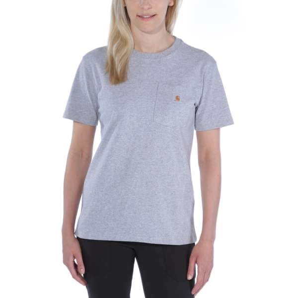 Carhartt Workw Pocket S/S T-Shirt Women's Heather Grey Carhartt
