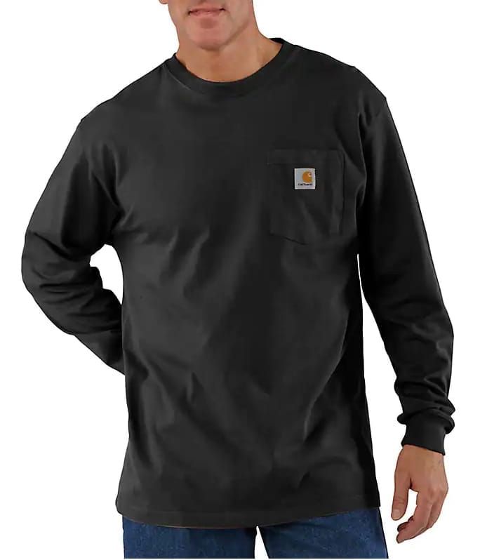 Carhartt Workwear Pocket T-Shirt L/S BLACK Carhartt