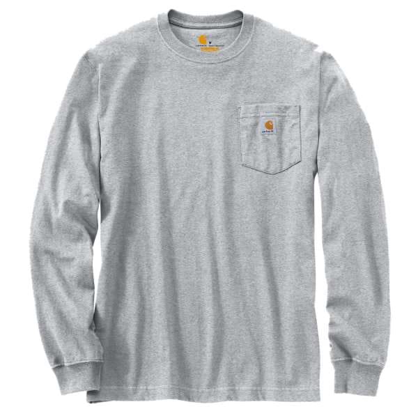 Carhartt Workwear Pocket T-Shirt L/S Heather Grey Carhartt Carhartt Workwear Pocket T-Shirt L/S Heather Grey Carhartt