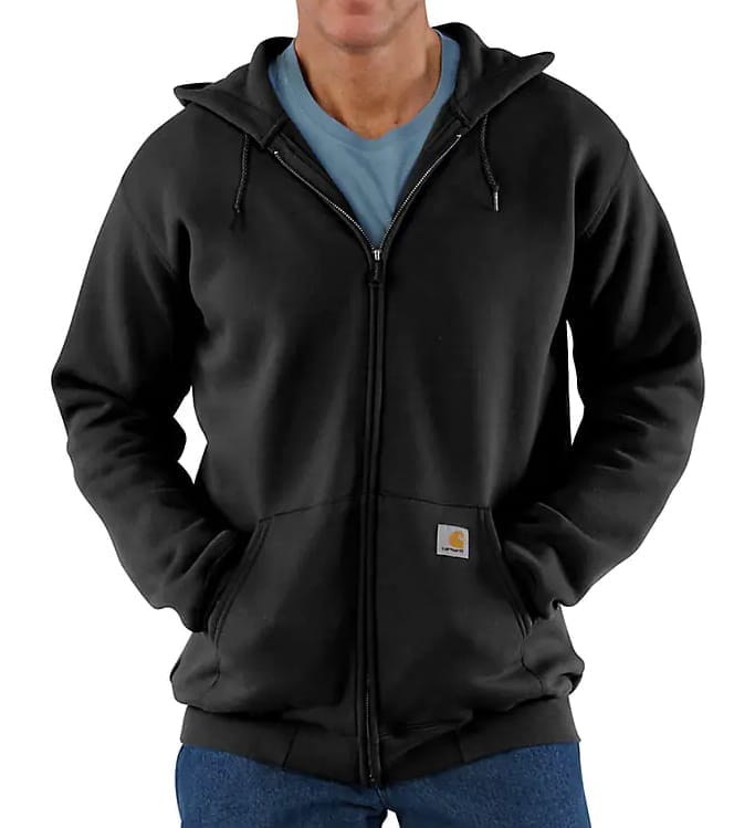 Carhartt Men's Zip Hooded Sweatshirt Black
