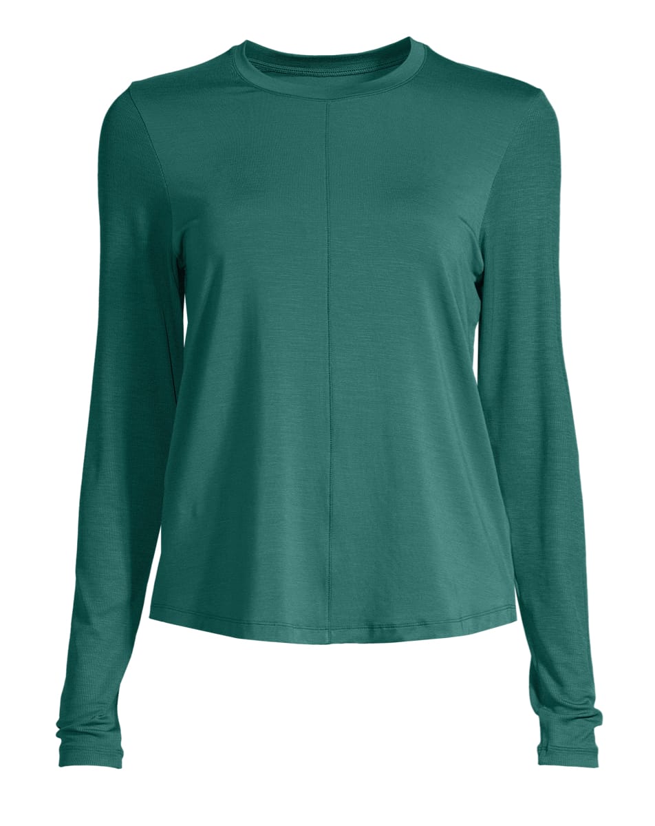 Casall Delight Crew Neck Long Sleeve Garden Green