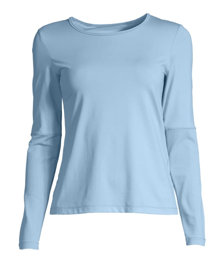 Casall Essential Mesh Detail Long Sleeve Sky Blue Casall