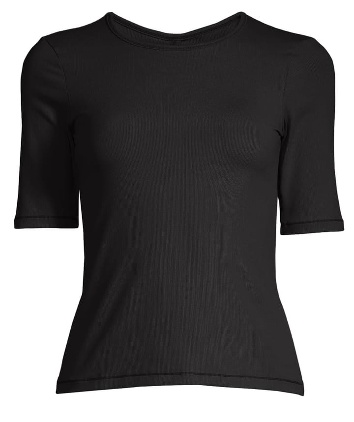 Casall Rib Tee Black Casall