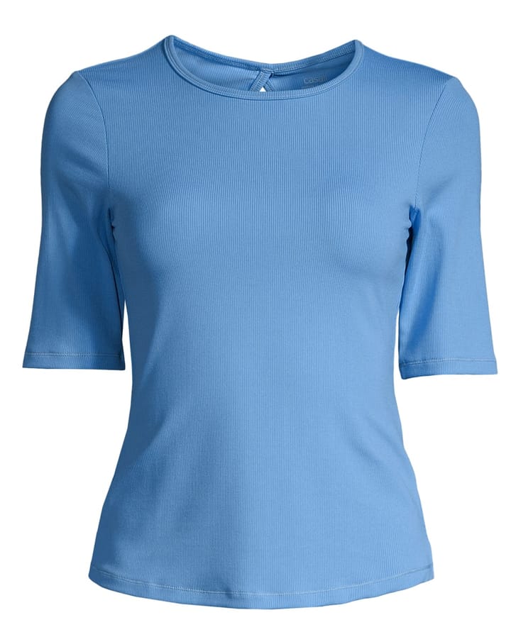 Casall Women's Rib Tee Crete Blue Casall