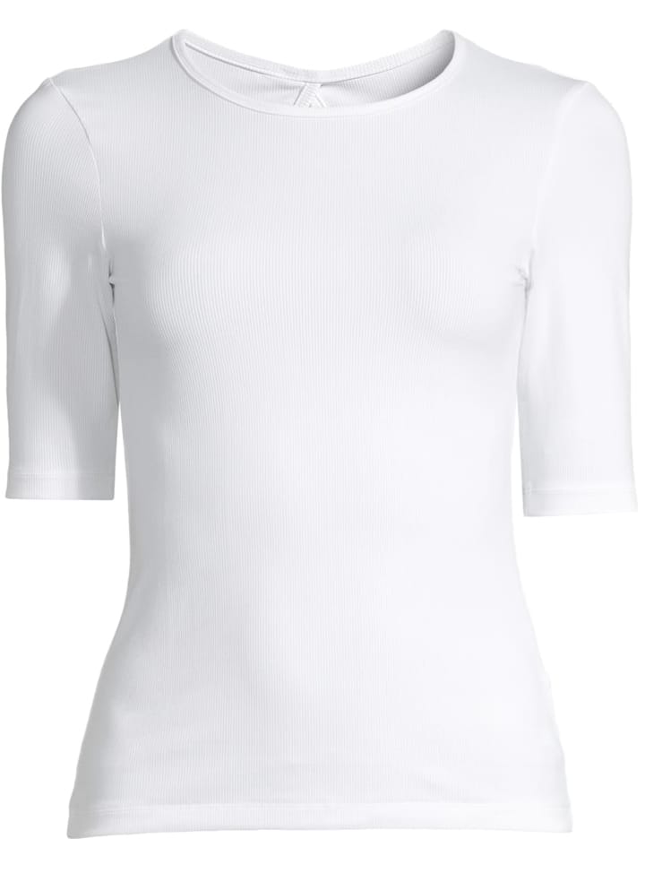 Casall Rib Tee White Casall