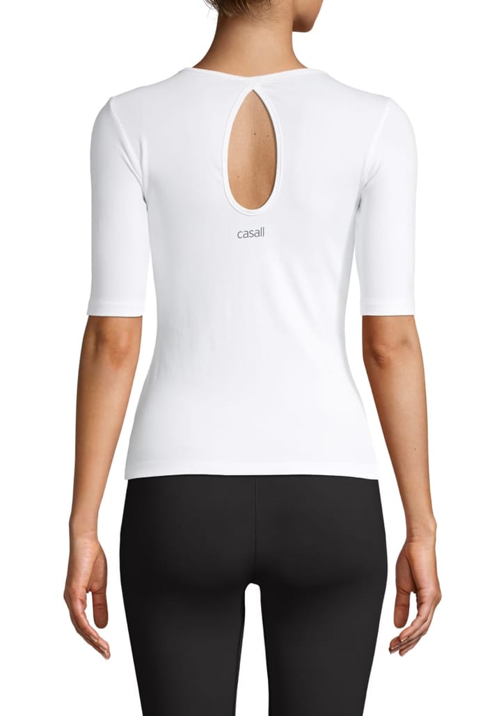 Casall Women's Rib Tee White Casall