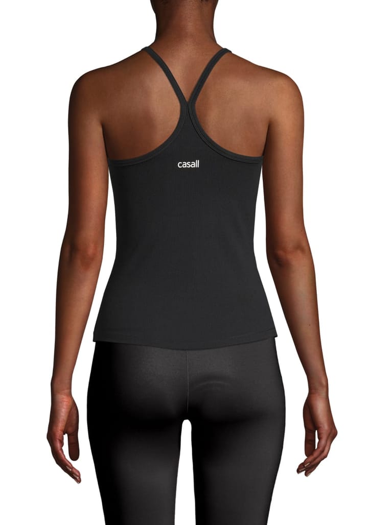 Casall Women's Strap Rib Tank Black Casall
