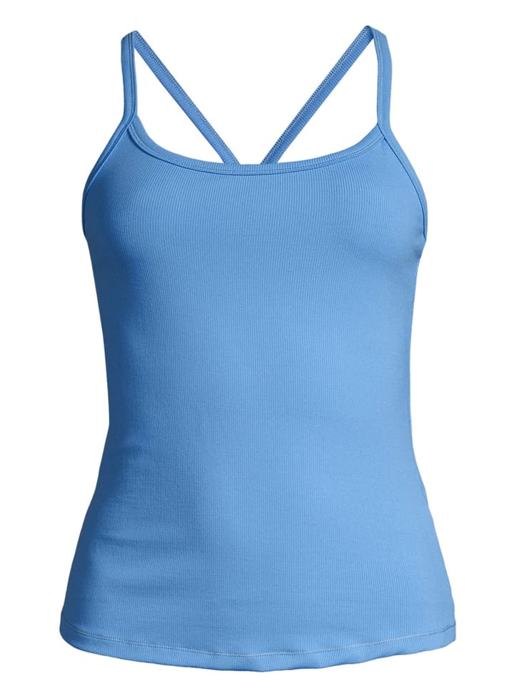 Casall Strap Rib Tank Crete Blue Casall