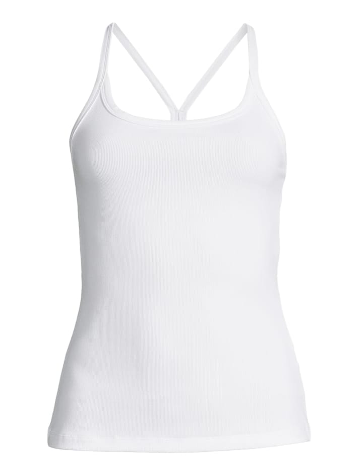 Casall Strap Rib Tank White Casall