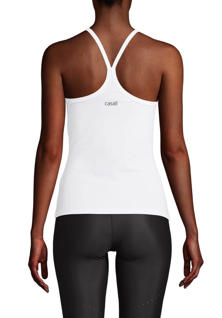 Casall Strap Rib Tank White Casall