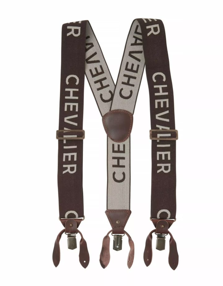 Chevalier Logo Suspenders Brown O/S Chevalier Chevalier Logo Suspenders Brown O/S Chevalier