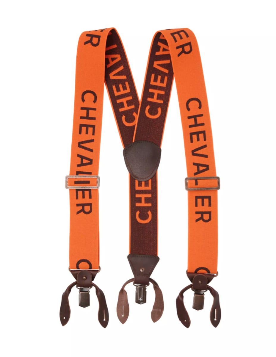 Chevalier Logo Suspenders High Vis Orange O/S