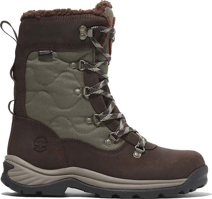 Timberland Women's Chocorua Tall Lace-Up Waterproof Snow Boot Dark Brown Full Grain Timberland