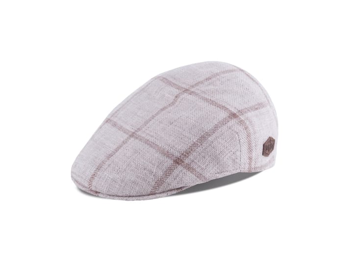 MJM Country 30 Sixpence/Flat Cap Beige Check MJM