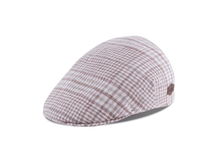 MJM Country 40 Sixpence/Flat Cap Beige Check MJM