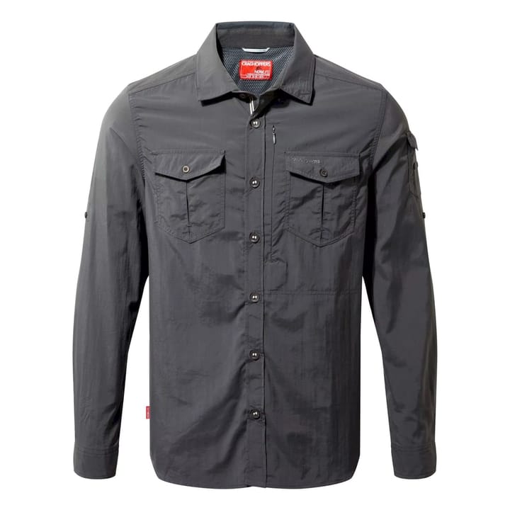 Craghoppers Nosilife Adventure Longsleeve Shirt Black Pepper Craghoppers