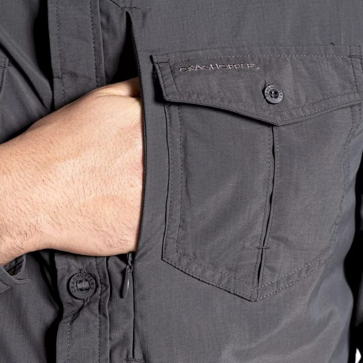 Craghoppers Nosilife Adventure Longsleeve Shirt Black Pepper Craghoppers Craghoppers Nosilife Adventure Longsleeve Shirt Black Pepper Craghoppers