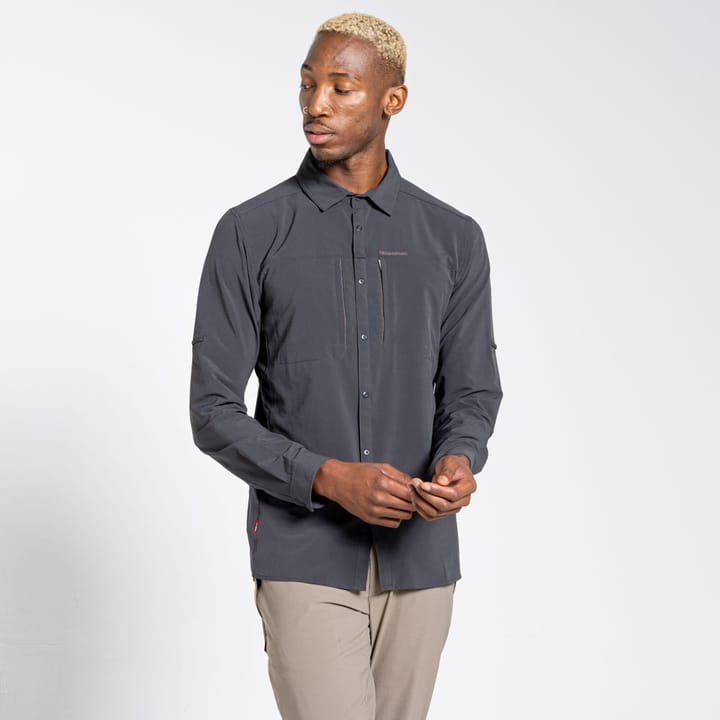 Craghoppers Nosilife Pro Longsleeve Shirt Men'S Black Pepper Craghoppers Craghoppers Nosilife Pro Longsleeve Shirt Men'S Black Pepper Craghoppers