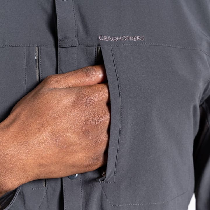 Craghoppers Nosilife Pro Longsleeve Shirt Men'S Black Pepper Craghoppers Craghoppers Nosilife Pro Longsleeve Shirt Men'S Black Pepper Craghoppers