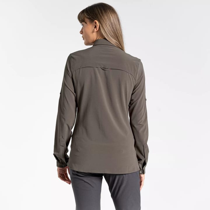 Craghoppers Nosilife Pro Longsleeve Shirt Women'S Mid Khaki Craghoppers Craghoppers Nosilife Pro Longsleeve Shirt Women'S Mid Khaki Craghoppers