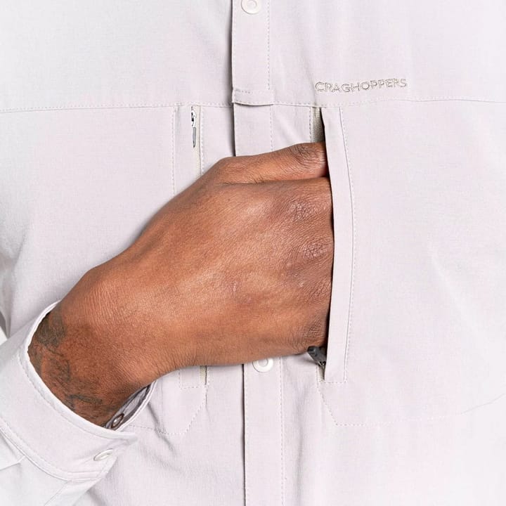Craghoppers Nosilife Pro Longsleeve Shirt Men'S Parchment Craghoppers Craghoppers Nosilife Pro Longsleeve Shirt Men'S Parchment Craghoppers