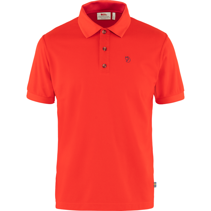 Fjällräven Men's Crowley Pique Shirt True Red Fjällräven Fjällräven Men's Crowley Pique Shirt True Red Fjällräven