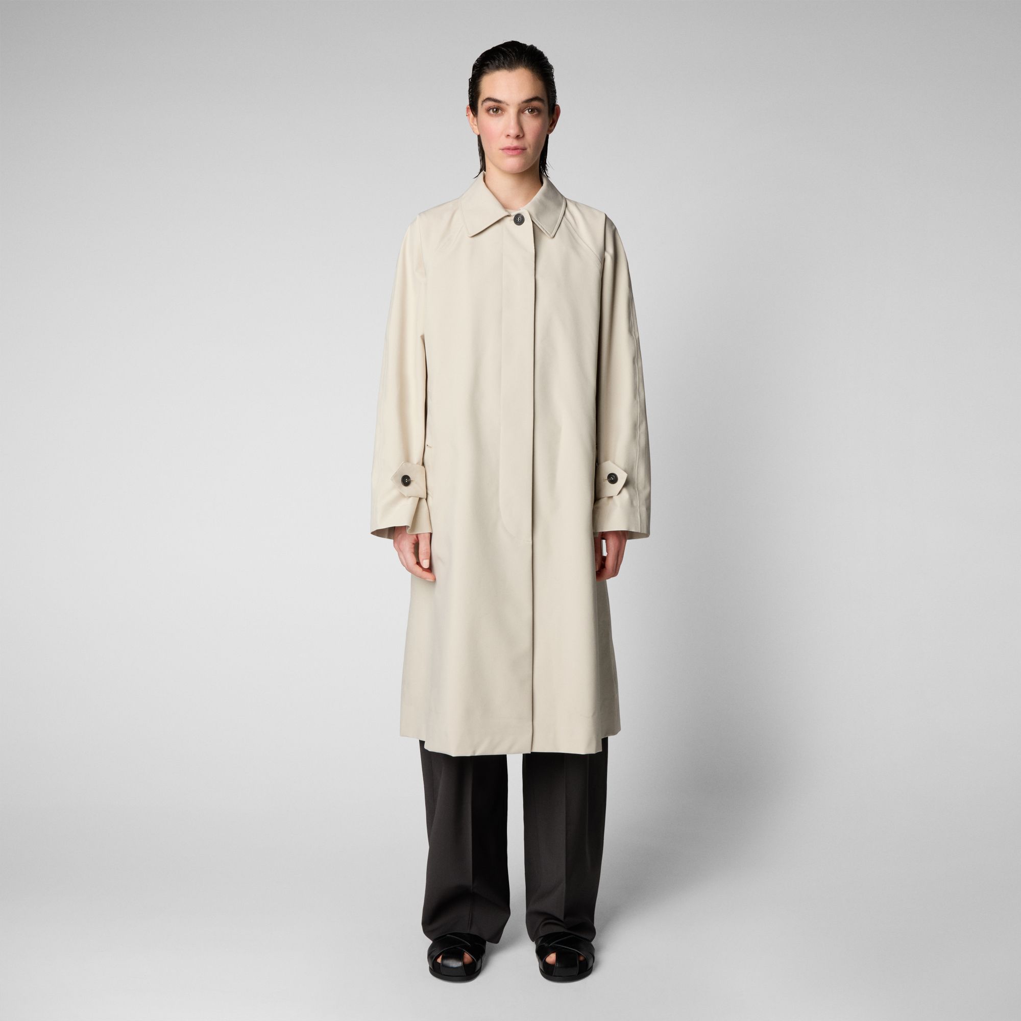 prologue　Service Coat ベージュ O.P.D.V Paris On Parle de Vous Trench Coat sz L | eBay