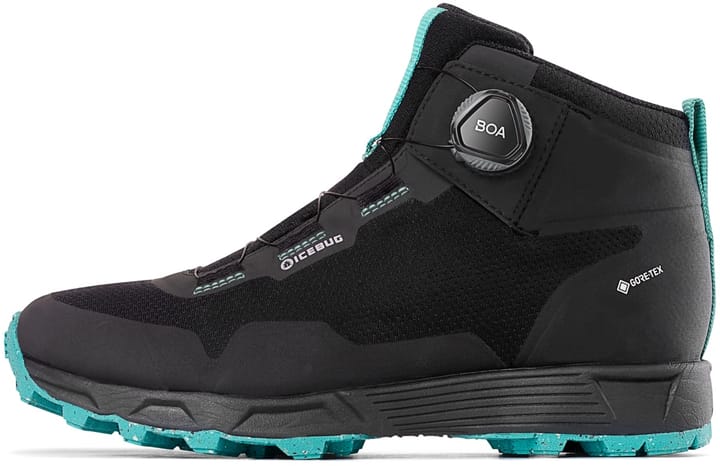 Icebug Women's Rover Mid RB9B Gore-Tex Black/Mint Icebug