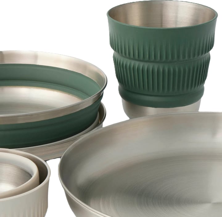 Sea To Summit Detour Stainless Steel Collapsible Dinnerware Set - [6 Piece] Multi Sea To Summit