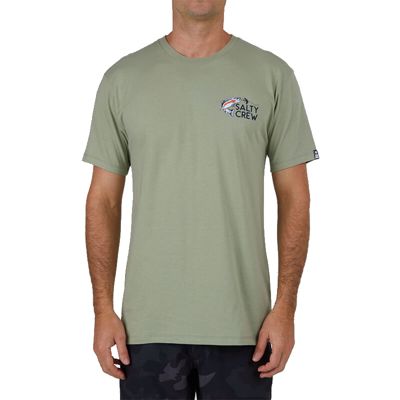 Salty Crew Fly Trap Premium S/S Tee Dusty Sage
