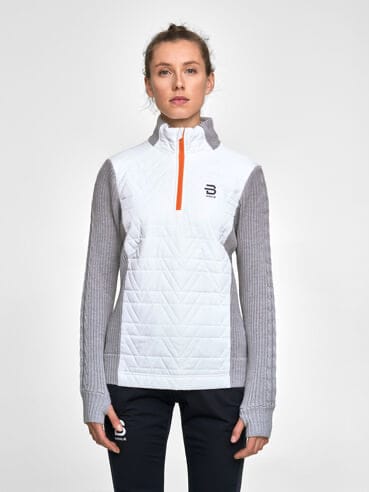 Dæhlie Half Zip Comfy Wmn Snow White Dæhlie Sportswear