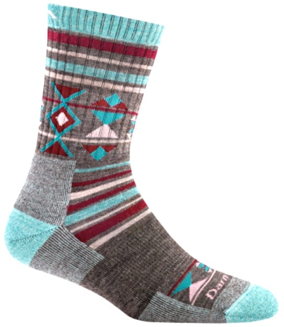 Darn Tough Nobo W Micro Crew Cushion Teal Darn Tough