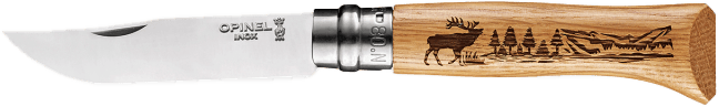 Opinel N.08 Animalia Oak Wood Opinel Opinel N.08 Animalia Oak Wood Opinel