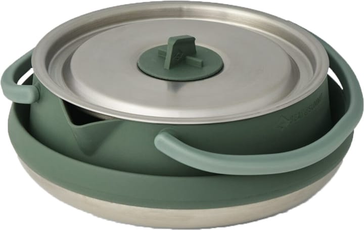 Sea To Summit Detour Stainless Steel Collapsible Kettle 1.6L Laurel Wreath Green Sea To Summit Sea To Summit Detour Stainless Steel Collapsible Kettle 1.6L Laurel Wreath Green Sea To Summit