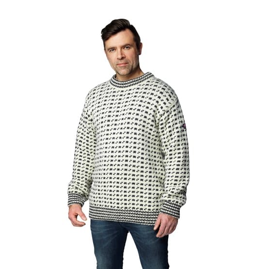 Devold Original Islender Wool Sweater Offwhite/Anth. Devold