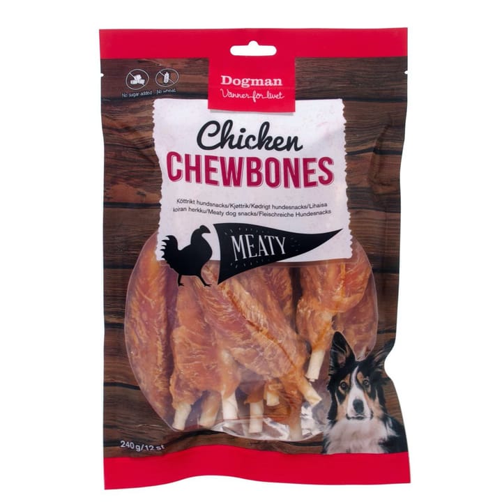Dogman Chicken Chewbones 12-Pack 240g Dogman