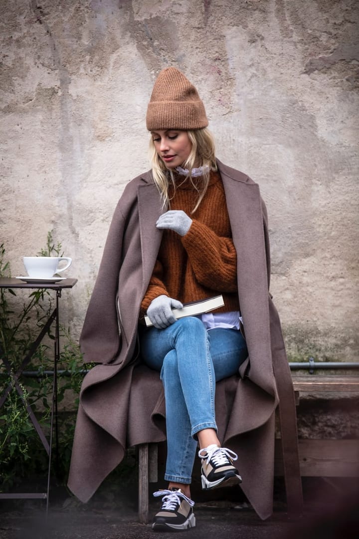 Hestra Ladies' Cashmere Glove 2½ Bt Light Grey Hestra