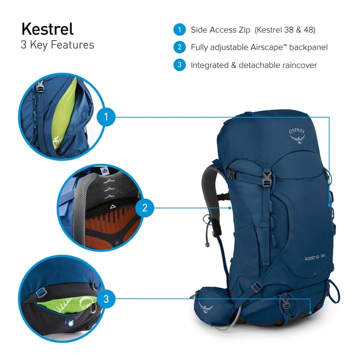 Osprey Kestrel 38 Loch Blue Osprey
