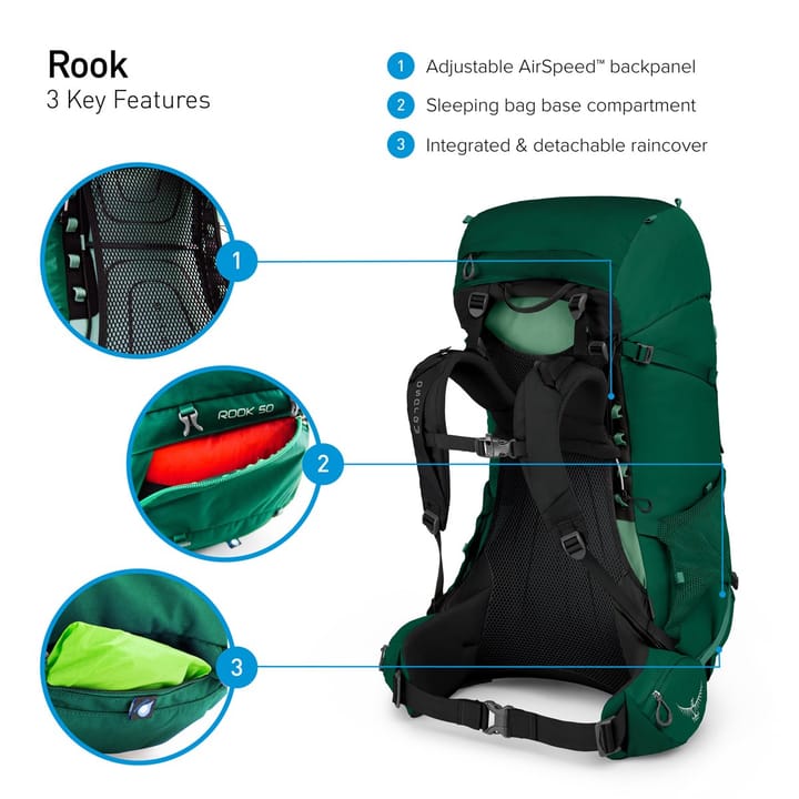 Osprey Rook 50 Black Osprey Osprey Rook 50 Black Osprey