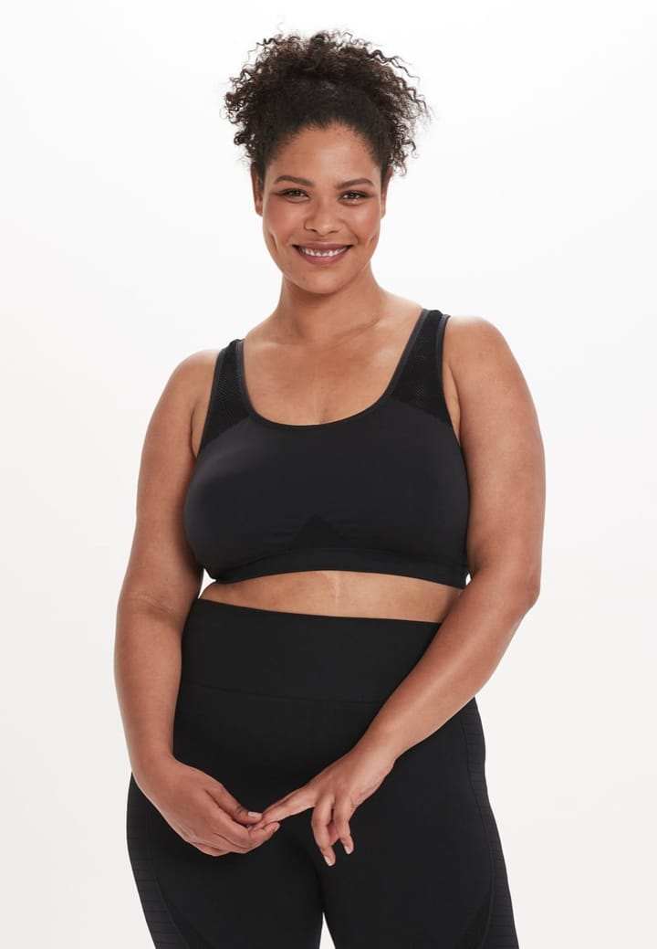 Q Sportswear Rosa W Medium Support Seamless Bra Black Q Sportswear