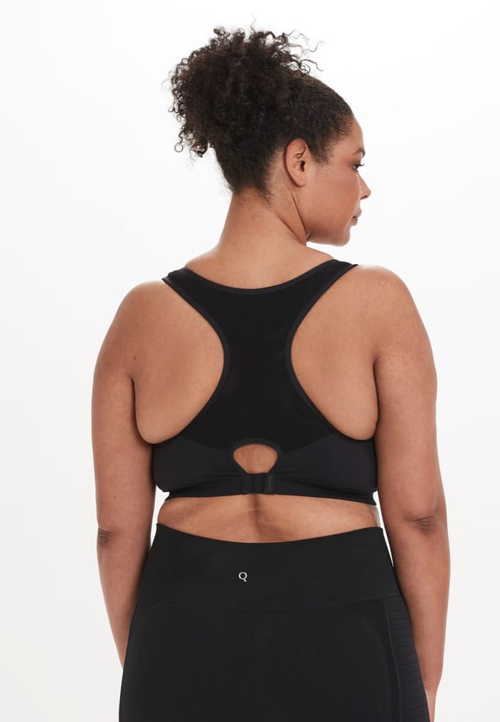 Q Sportswear Rosa W Medium Support Seamless Bra Black Q Sportswear