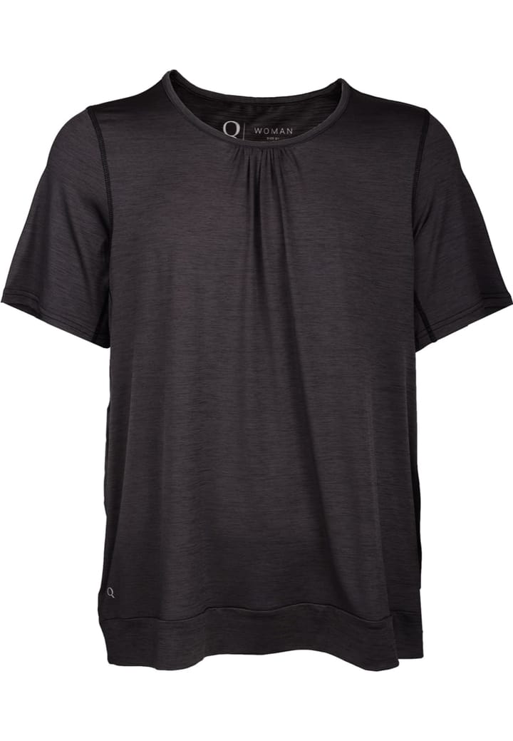 Q Sportswear Bree W Melange S/S Tee Black Q Sportswear