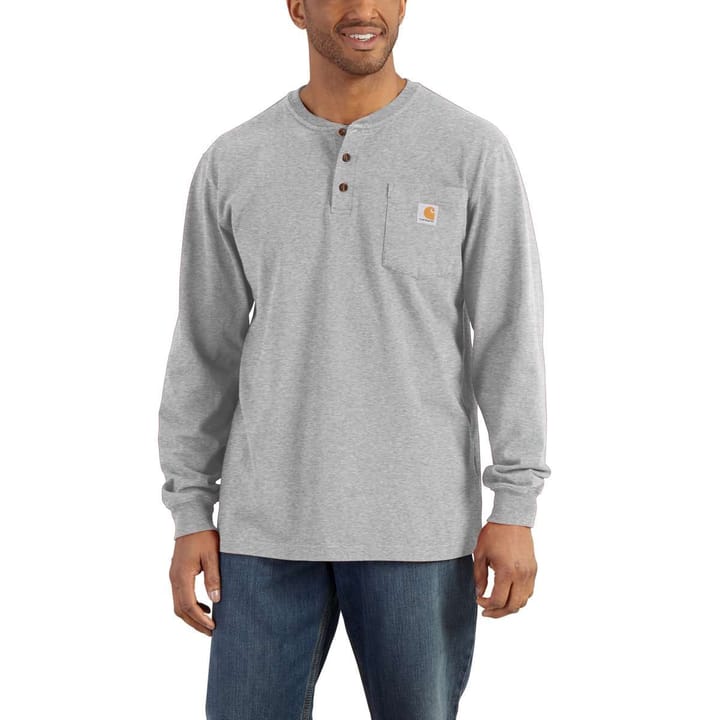 Carhartt Workwear Pocket Henley L/S Heather Grey Carhartt