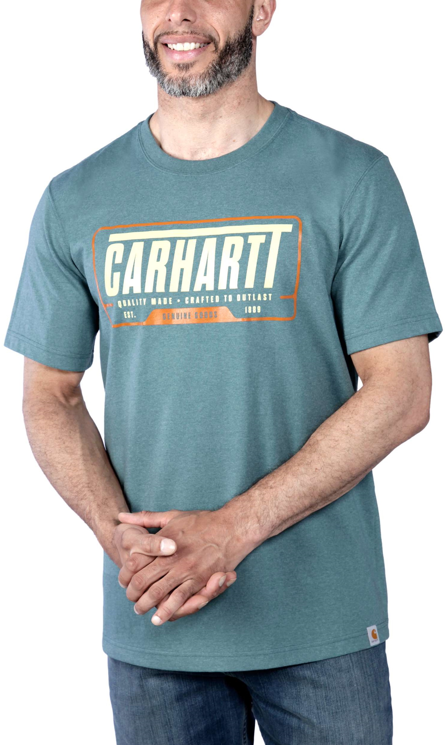 Carhartt Carhartt Heavyweight Graphic T-Shirt S/S Sea Pine Heather L, Sea Pine Heather