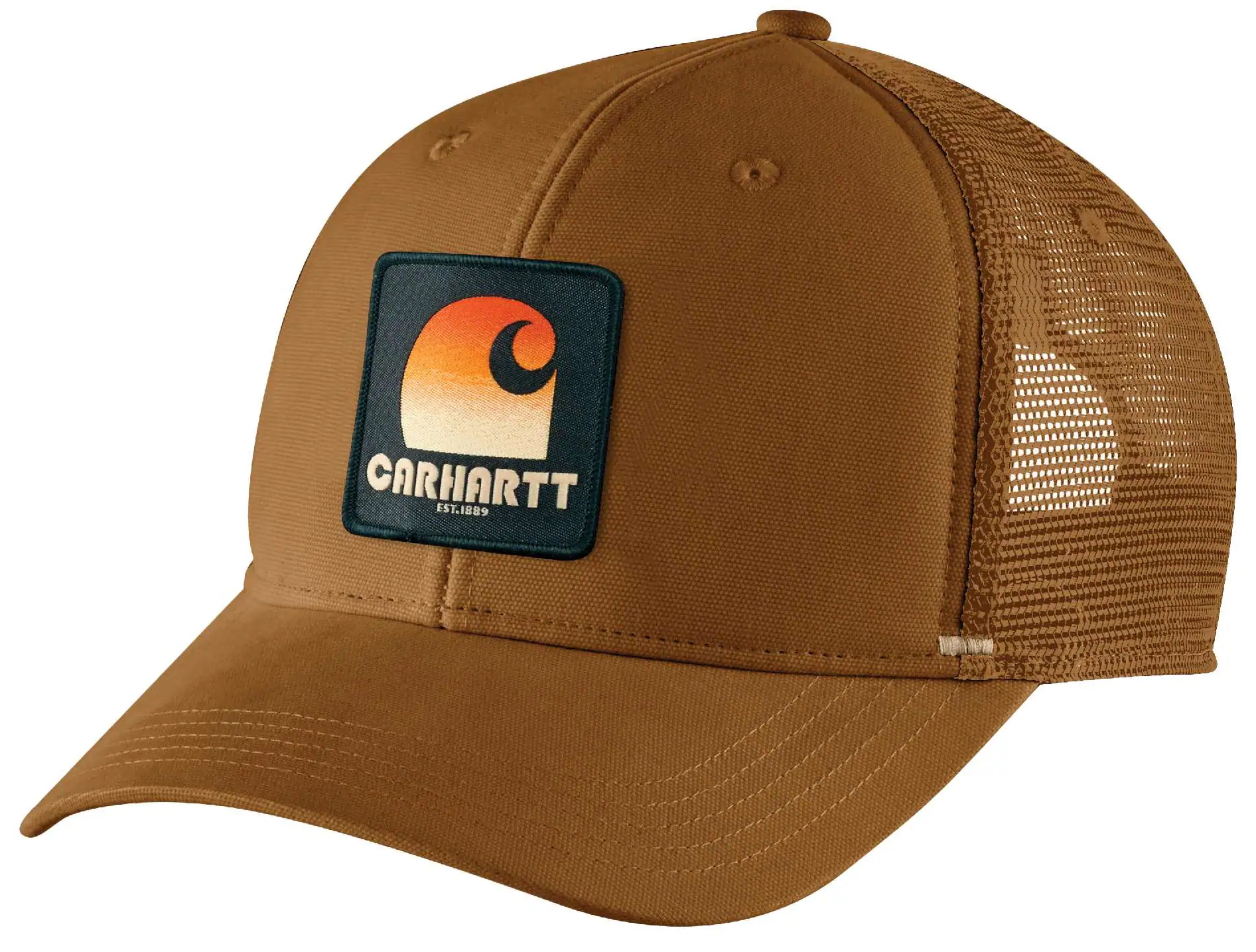 Carhartt Canvas Mesh-Back C Patch Cap Carhartt® Brown