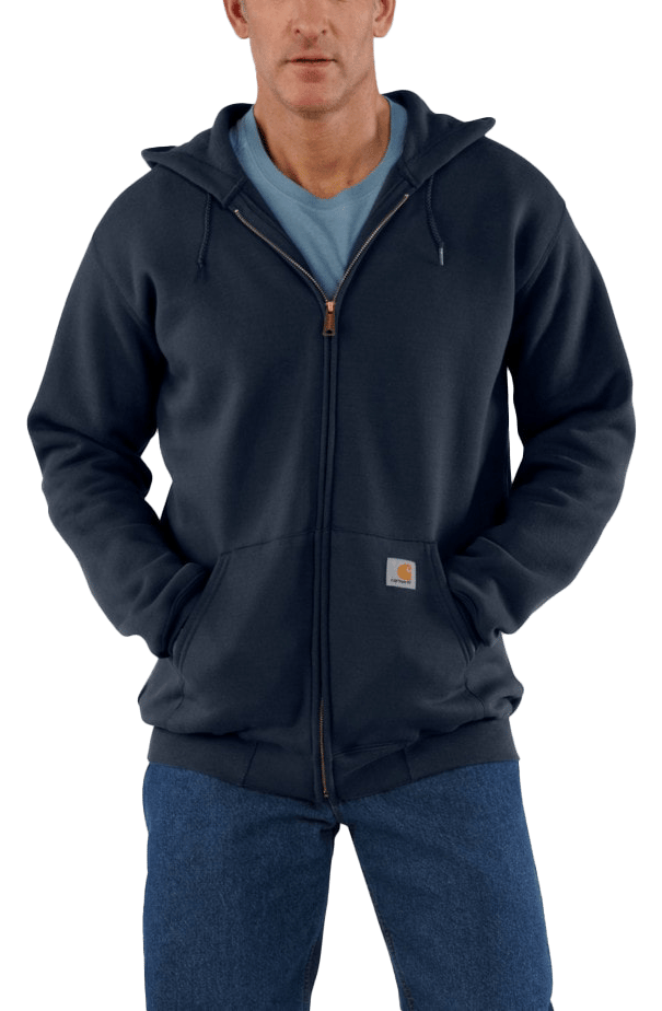 Carhartt Men's Zip Hooded Sweatshirt New Navy